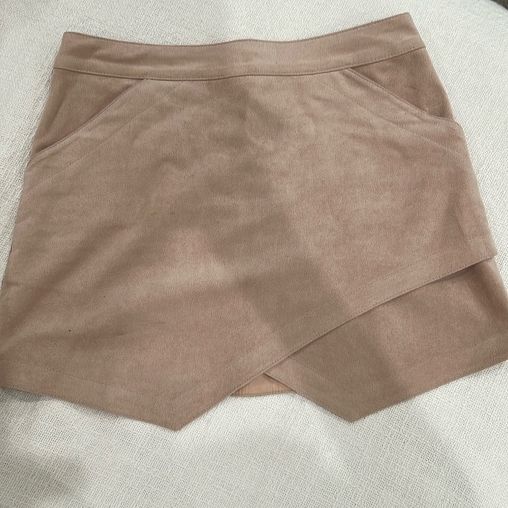 suede mini skirt